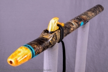 Buckeye Burl Native American Flute, Minor, Mid A#-4, #K36E